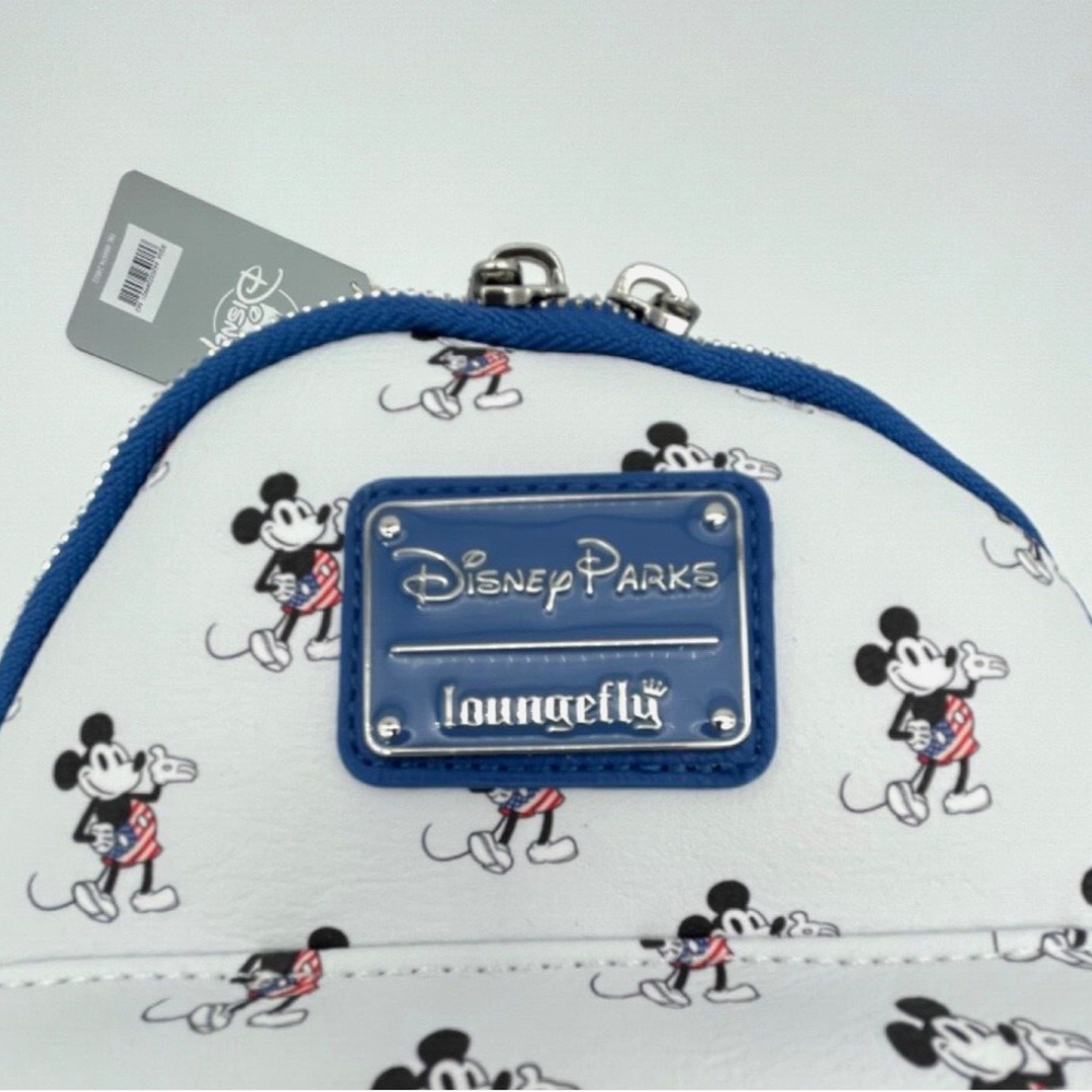 Loungefly Disney Parks Red, White and Blue Mini Backpack - Patriotic 2024 - Picture 2 of 6